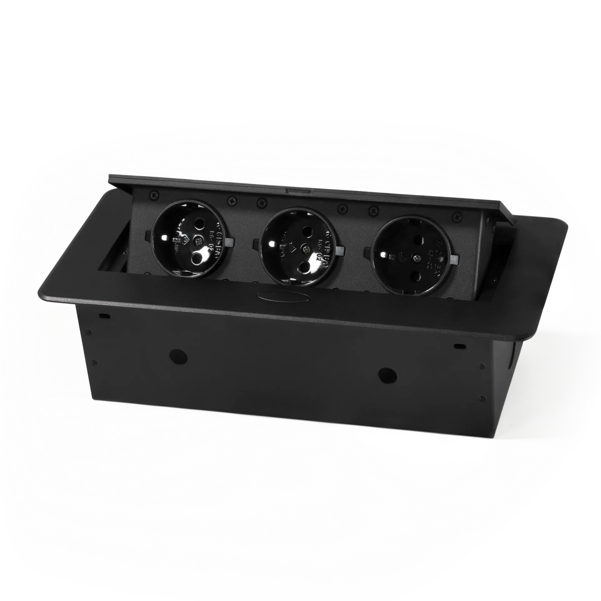 Tisch-Einbausteckdose McPower “TS-03S“ 3x Steckdose, 1,8m Kabel, 267x120x68mm Tisch-Einbausteckdose McPower “TS-03S“ 3x Steckdose, 1,8m Kabel, 267x120x68mm