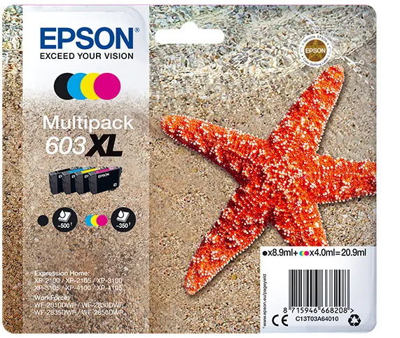 Epson Multipack 4-colours 603XL Ink Epson Multipack 4-colours 603XL Ink