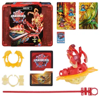 Bakugan 3.0 Baku-Tin mit Special Attack Mantid, Metall-Aufbewahrungsbox mit individuell zusammenstellbarer Actionfigur und Sammelkarten Bakugan 3.0 Baku-Tin mit Special Attack Mantid, Metall-Aufbewahrungsbox mit individuell zusammenstellbarer Actionfigur und Sammelkarten