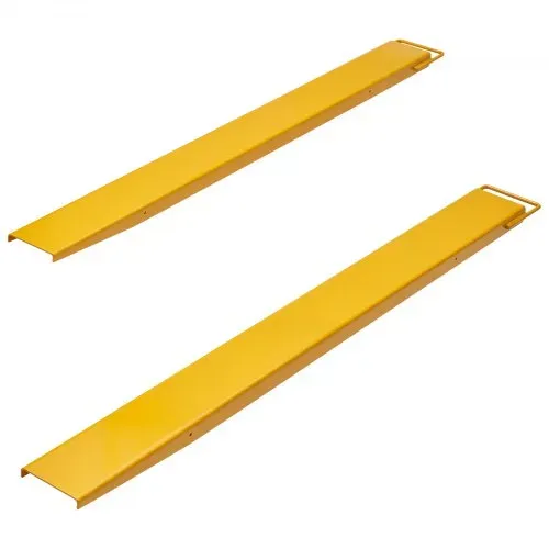 VEVOR 2er-Set Gabelverlängerungen 1820 mm Zinkenverlängerung 1,815 Tonnen Tragfähigkeit Gabelzinken Q235 Kohlenstoffstahl einteiliges Design Palettengabelverlängerung Kompatibel mit 127 mm Gabeln – Bild 9
