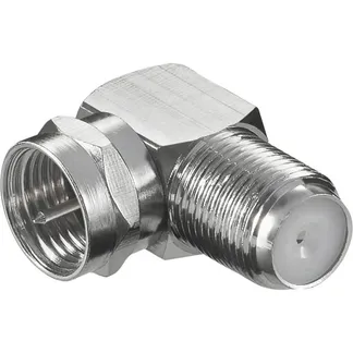 90°-Winkel-Adapter F-Stecker auf F-Kupplung 90°-Winkel-Adapter F-Stecker auf F-Kupplung