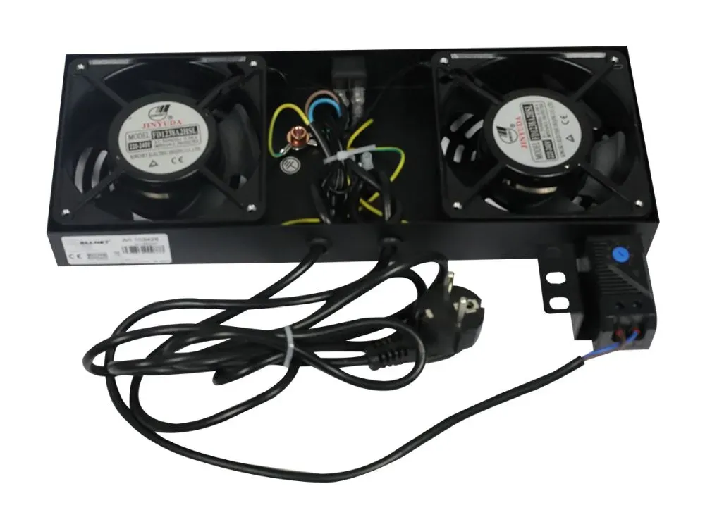 ALLNET 19"Wandgehäuse, zbh. Lüftereinheit, Schwarz, für SMB/SMC/SMA/SMH-Serie, – Bild 2