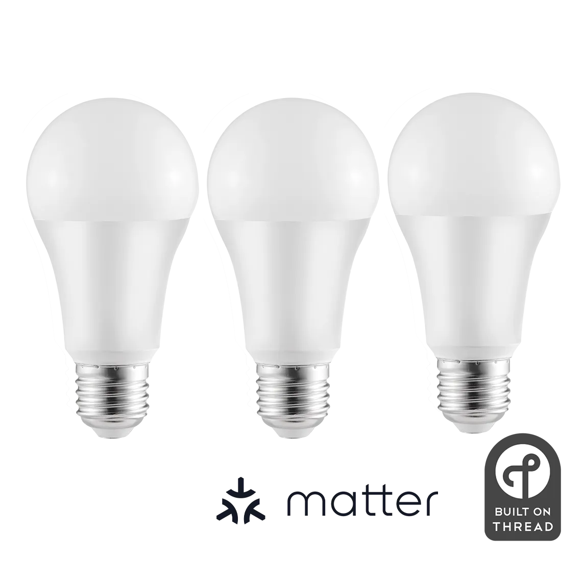 LED-Glühbirne ITIUS, E27, 900lm, RGB + CCT, matter über Thread, 3er-Pack LED-Glühbirne ITIUS, E27, 900lm, RGB + CCT, matter über Thread, 3er-Pack