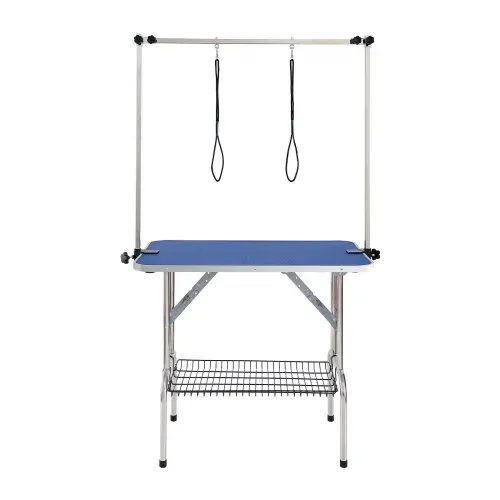 VEVOR Trimmtisch 1060x616x1701mm Schertisch Edelstahl Hundepflegetisch 150kg Tragfähigkeit Frisiertisch Hund Faltbar Tierpflegetisch 914,4x609,6mm Desktop Ideal für Baden Trimmen Trocknen Bürsten – Bild 8