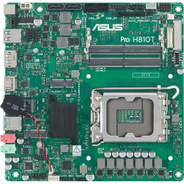 ASUS Pro H810T-CSM Intel H810 LGA 1851 (Socket V1) Thin Mini ITX – Bild 4