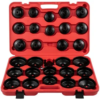 VEVOR 30-teiliger Ölfilter-Steckschlüsselsatz Ölfilterkappenschlüssel 9,525mm VEVOR 30-teiliger Ölfilter-Steckschlüsselsatz Ölfilterkappenschlüssel 9,525mm