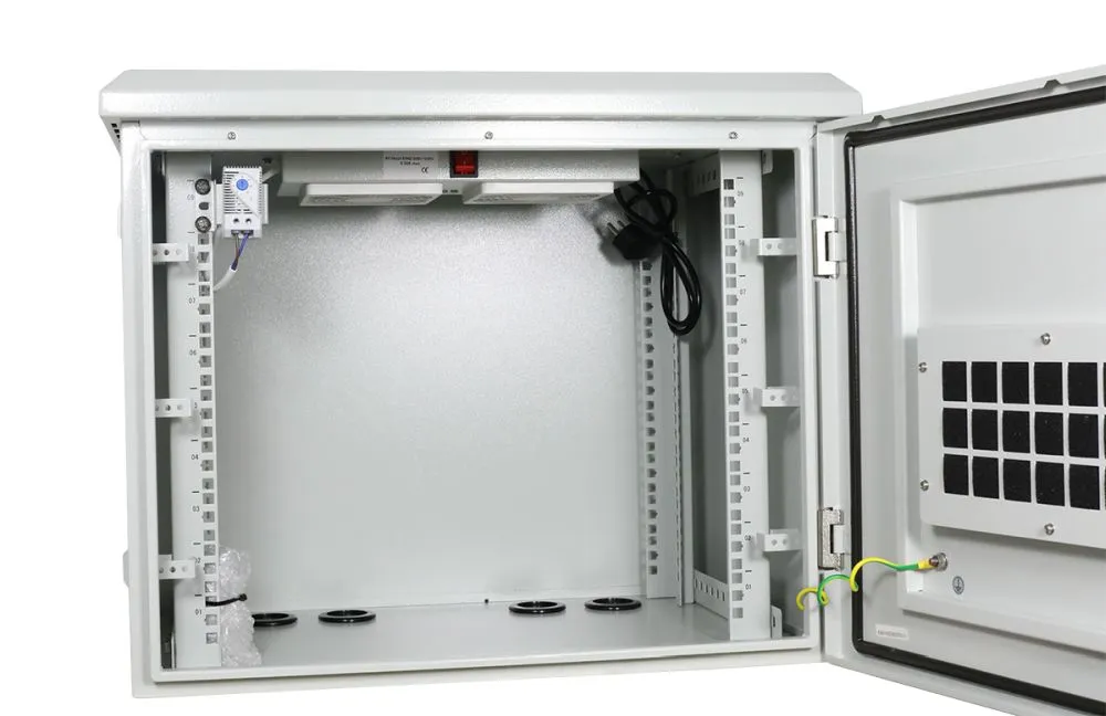 ALLNET 19"Wandgehäuse, 6HE, T488mm, Lichtgrau, IP55, SO-Serie, incl. 2-Fach Lüftereinheit – Bild 6