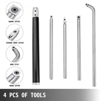 VEVOR Stechbeitel Set 12 mm, Stemmeisen Holz mit Grifflänge 295 mm, Stechbeitel (1+4 )PCS, Tranchiermesser mit Wellenlänge 250 mm, Beitel Holz für Holzdrehmaschinen VEVOR Stechbeitel Set 12 mm, Stemmeisen Holz mit Grifflänge 295 mm, Stechbeitel (1+4 )PCS, Tranchiermesser mit Wellenlänge 250 mm, Beitel Holz für Holzdrehmaschinen
