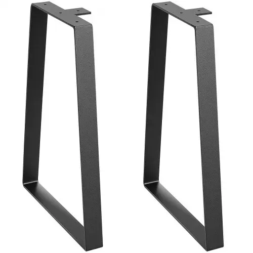 VEVOR 2er-Set Tischkufen 406,4mm hoch Tischgestell 181kg Tragfähigkeit Tischbeine aus Kohlenstoffstahl Möbelfüße Schwarz Tischuntergestell Ideal für Küchentische Wohnzimmerkonsolen Studio-Tische usw. – Bild 8