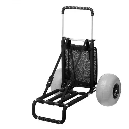VEVOR Strandkarre Bollerwagen Sandwagen, Strandwagen 74,84 kg Tragkraft, Zusammenklappbarer Sandwagen aus Aluminium 685 bis 1135 mm Einstellbare Höhe, Robuster Wagen für den Strand – Bild 8