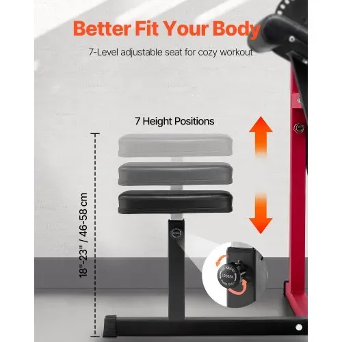 VEVOR Preacher Curl Bank, 2 in 1 Bizeps-Curlbank und Trizeps-Extension-Maschine, isolierte Bizeps-Station mit sitzendem Arm, Krafttrainingsbank, Trainingsgerät für das Heim-Fitnessstudio – Bild 3