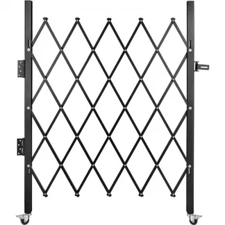 VEVOR Einzel-Sicherheitstor industrieller Einfahrtszaun Falttürtor, Sicherheitstor aus Stahl, flexibel erweiterbares Sicherheitstor, 360° rollbares Barrikadentor, Scherentor mit Vorhängeschloss VEVOR Einzel-Sicherheitstor industrieller Einfahrtszaun Falttürtor, Sicherheitstor aus Stahl, flexibel erweiterbares Sicherheitstor, 360° rollbares Barrikadentor, Scherentor mit Vorhängeschloss