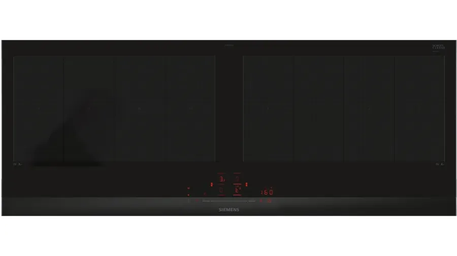 Siemens EX275HXC1E Kochfeld Aluminium, Schwarz Integriert 90 cm Zonen-Induktionskochfeld 4 Zone(n) Siemens EX275HXC1E Kochfeld Aluminium, Schwarz Integriert 90 cm Zonen-Induktionskochfeld 4 Zone(n)