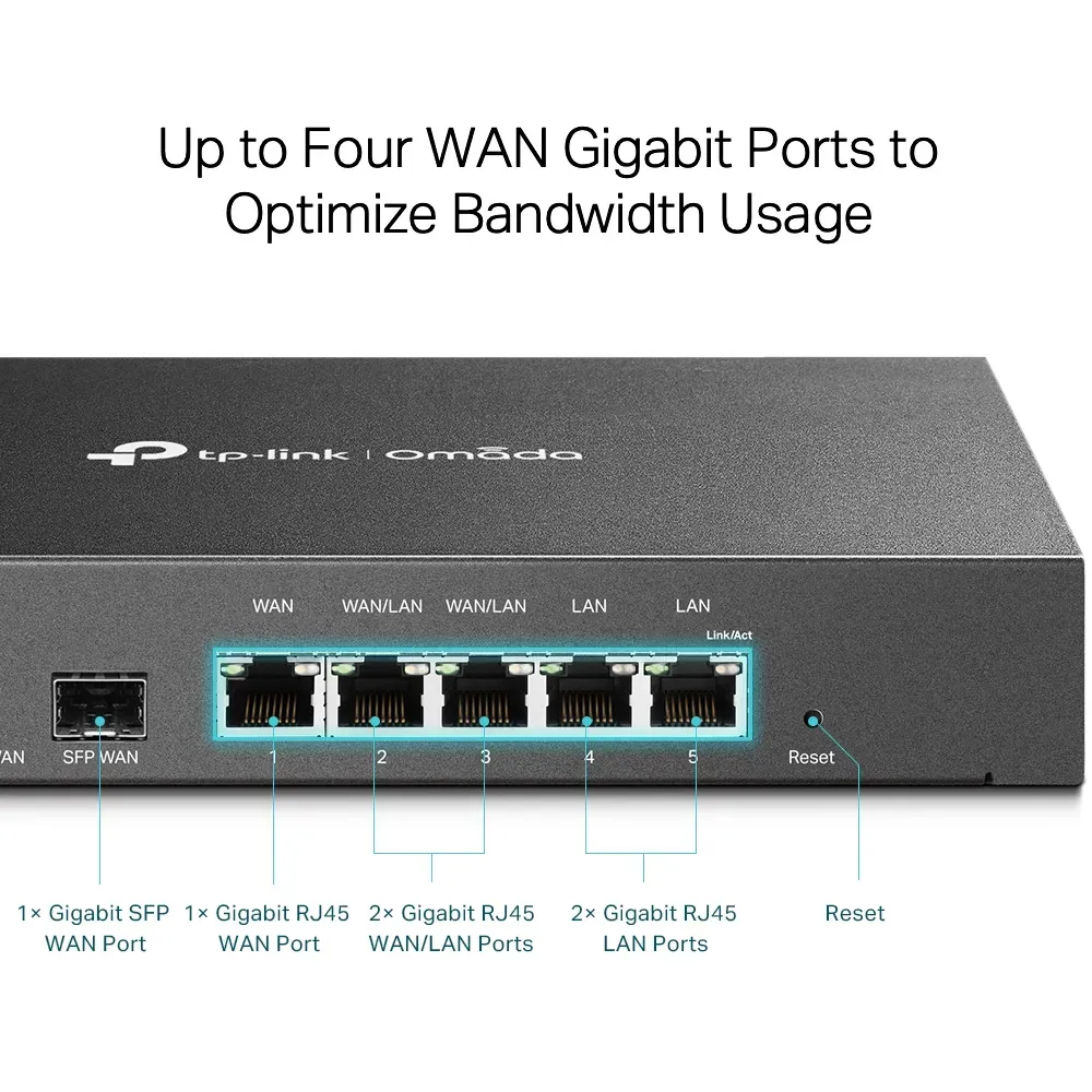 TP-Link - ER7206 - SafeStream Gigabit Multi-WAN VPN Router – Bild 4