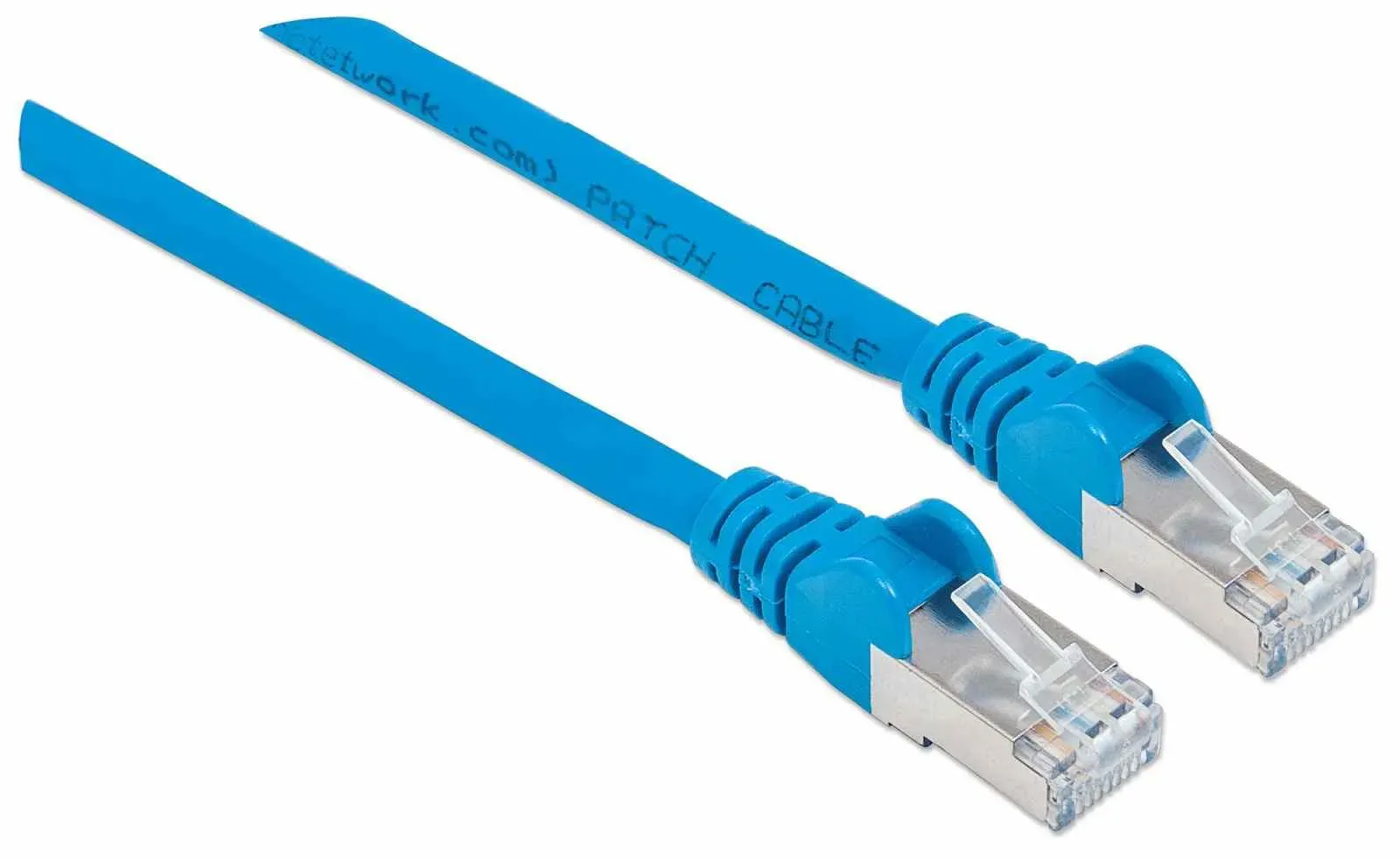 Intellinet Netzwerkkabel mit Cat6a-Stecker und Cat7-Rohkabel, S/FTP, 100% Kupfer, LS0H, 0,25 m, blau – Bild 2