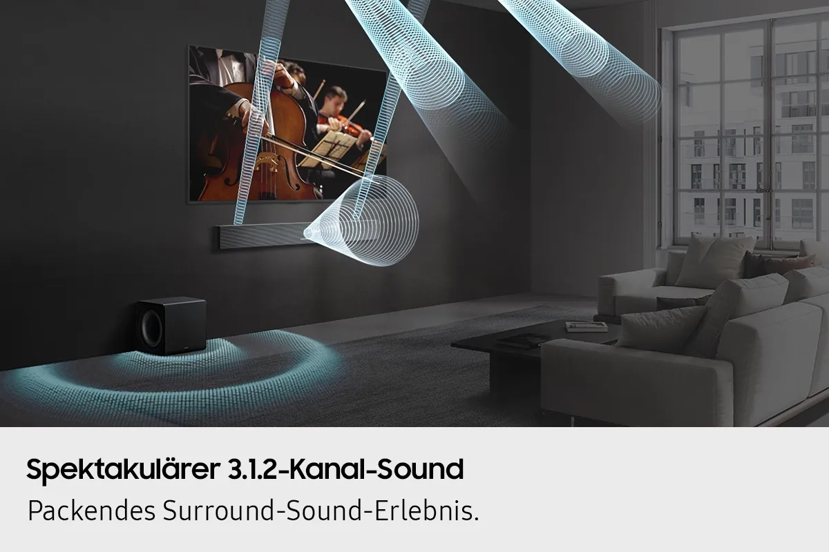 Samsung Q-Serie Soundbar HW-QS710GF 3.1.2-Kanal Subwoofer (2025) – Bild 5