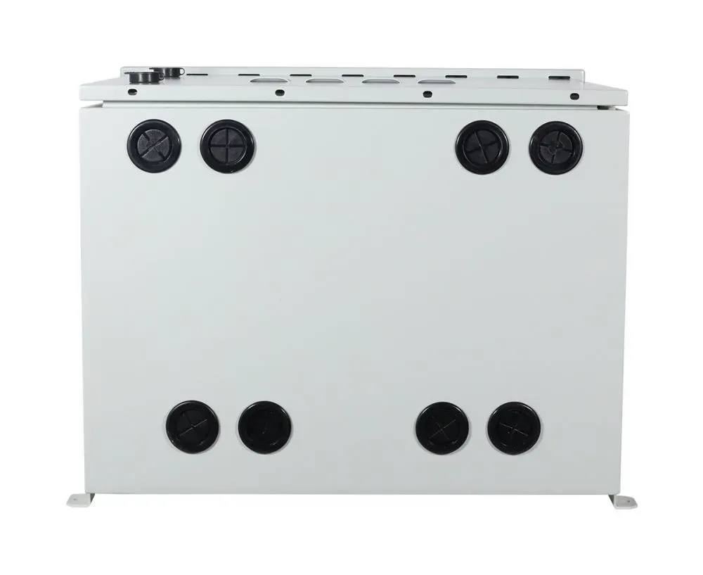 ALLNET 19"Wandgehäuse, 12HE, T488mm, Lichtgrau, IP55, SO-Serie, incl. 2-Fach Lüftereinheit – Bild 6