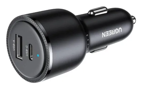 Ugreen 35023 Ladegerät für Mobilgeräte Universal Schwarz Zigarettenanzünder Schnellladung Auto – Bild 2