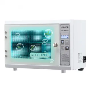 VEVOR UV Sterilisator Nagelwerkzeug-Reinigungsmaschine (12 L / 160 W) multifunktionale Nagelreiniger Sterilisator mit Timer-Einstellung, Reinigungskabinett mit Tür aus gehärtetem Glas, für Labore VEVOR UV Sterilisator Nagelwerkzeug-Reinigungsmaschine (12 L / 160 W) multifunktionale Nagelreiniger Sterilisator mit Timer-Einstellung, Reinigungskabinett mit Tür aus gehärtetem Glas, für Labore
