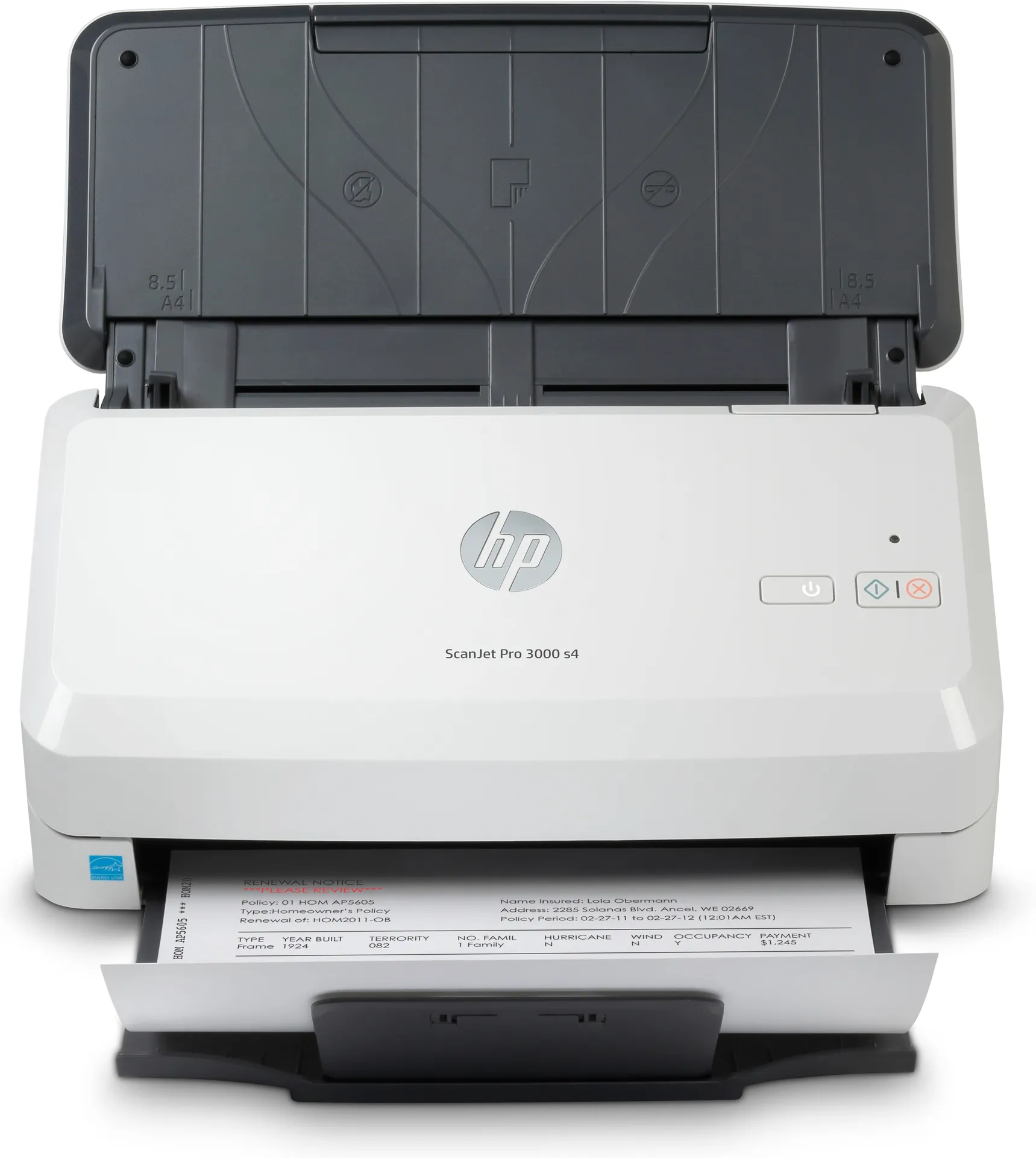 HP Scanjet Pro 3000 s4 Scanner mit Vorlageneinzug 600 x 600 DPI A4 Schwarz, Weiß HP Scanjet Pro 3000 s4 Scanner mit Vorlageneinzug 600 x 600 DPI A4 Schwarz, Weiß