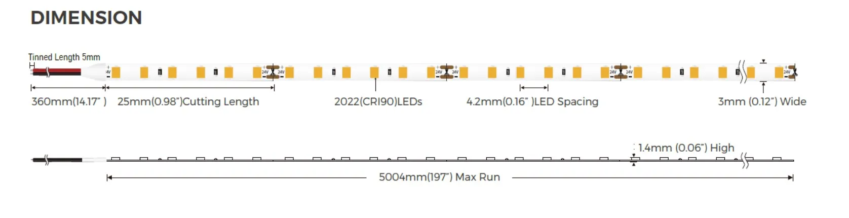Synergy 21 LED Flex Strip 2022 - 240 NW DC24V 48W SLIM IP20 – Bild 5