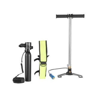 VEVOR 0,5 L Tauchflasche tragbarer Tauchtank, Sauerstoffflasche zum Tauchen, unterstützt 5–10 Minuten Unterwasseratmung, 30 m Tauchtiefe, nachfüllbarer Schnorchel-Lufttank mit Pumpe VEVOR 0,5 L Tauchflasche tragbarer Tauchtank, Sauerstoffflasche zum Tauchen, unterstützt 5–10 Minuten Unterwasseratmung, 30 m Tauchtiefe, nachfüllbarer Schnorchel-Lufttank mit Pumpe