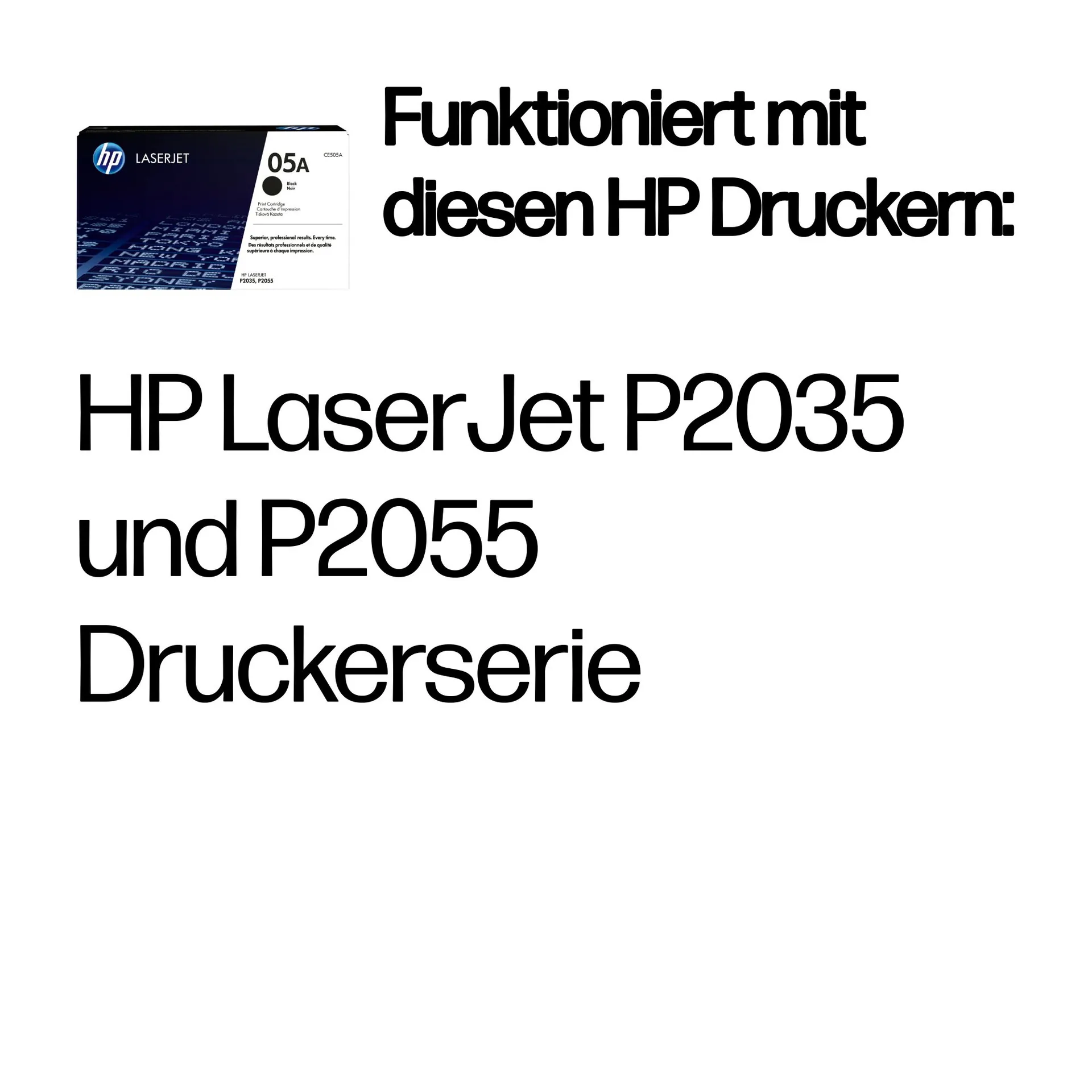 HP 05A Schwarz Original LaserJet Tonerkartusche – Bild 2