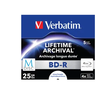 Verbatim M-Disc 4x BD-R 25 GB 5 Stück(e) Verbatim M-Disc 4x BD-R 25 GB 5 Stück(e)