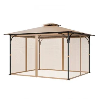 VEVOR Moskitonetz für Pavillon, Mückennetz passend für 304,8×365,8×213,4 cm große Pavillons, Insektennetz, 4-teiliger Seitenwand-Pavillonvorhang, mit Doppelreißverschluss (nur Netz) VEVOR Moskitonetz für Pavillon, Mückennetz passend für 304,8×365,8×213,4 cm große Pavillons, Insektennetz, 4-teiliger Seitenwand-Pavillonvorhang, mit Doppelreißverschluss (nur Netz)