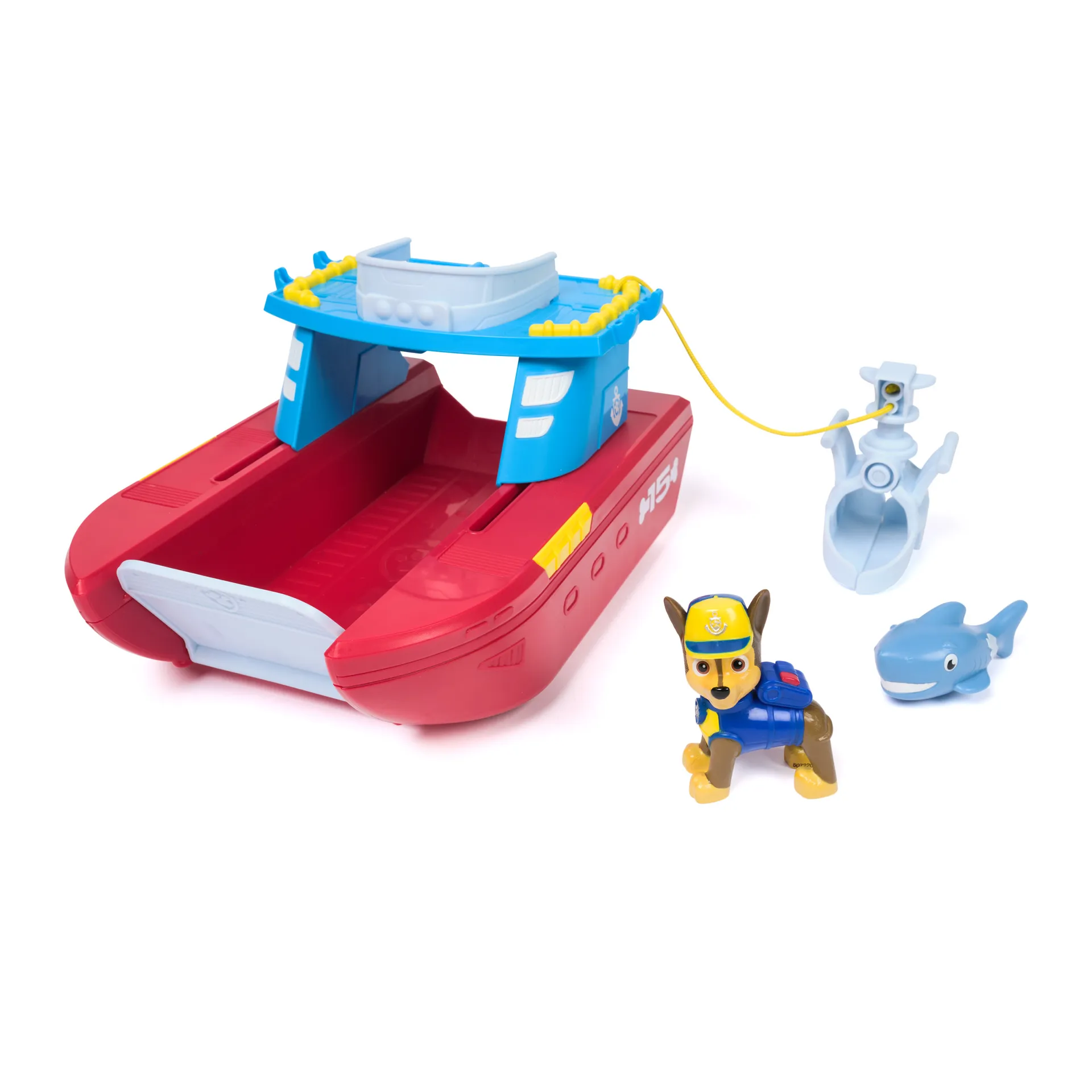 PAW Patrol – Sea Patroller Rettungsboot mit Chase Figur und Hai PAW Patrol – Sea Patroller Rettungsboot mit Chase Figur und Hai