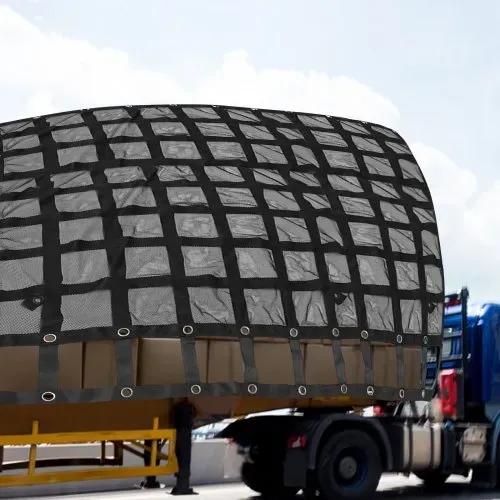 VEVOR Ladungsnetz mit Maschenware, 2,44 m x 2,04 m Ladungsnetz für die Ladefläche von Pickups, robuste Ladungsnetze mit Klemmschnallen, S-Haken und Kreuzgurten, Ladungsnetz für die Ladefläche von Anhängern, SUVs und Jeeps (243,84 cm x 203,24 cm) – Bild 7