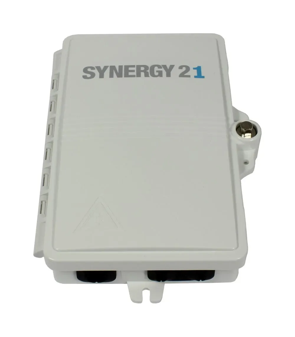 LWL-FTTH Wandgehäuse, IP65, 1xEingang/ 2xAusgang, Synergy 21 LWL-FTTH Wandgehäuse, IP65, 1xEingang/ 2xAusgang, Synergy 21