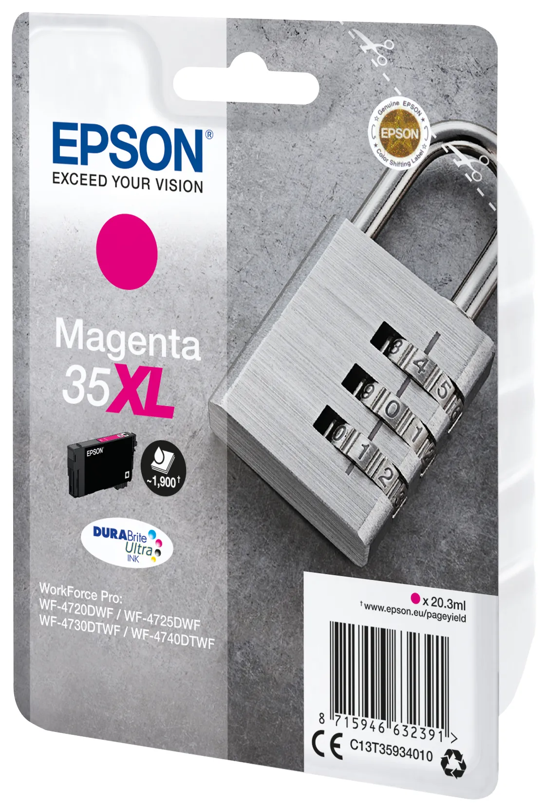 Epson Padlock Singlepack Magenta 35XL DURABrite Ultra Ink – Bild 2