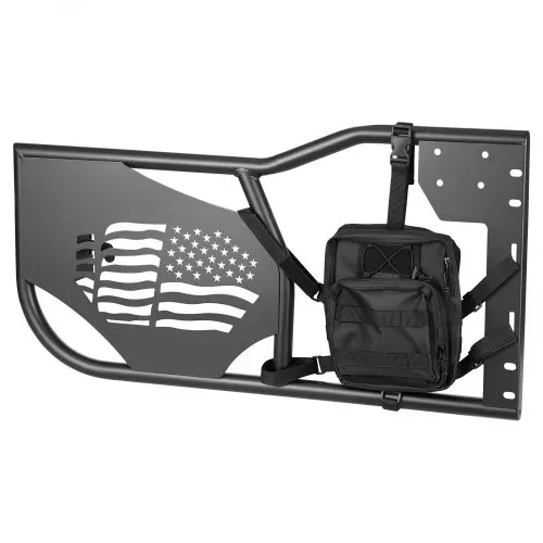 VEVOR Röhrentüren 4-türig, Kompatibel mit Jeep Wrangler JK Unlimited (Bj. 07-18), Offroad-Halbtüren aus Stahl (Vorne & Hinten) mit DOT-zertifizierten Außenspiegeln Aufbewahrungstasche Gummipolstern – Bild 10