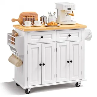 VEVOR Servierwagen Küchenwagen 1100 x 450 x 825 mm, 136 kg Belastbar Kücheninsel Küchenschrank, Rollwagen Küchentrolley mit Handtuchhalter & 2 Schubladen, Mikrowellenschrank Küchenrollwagen Massivholz VEVOR Servierwagen Küchenwagen 1100 x 450 x 825 mm, 136 kg Belastbar Kücheninsel Küchenschrank, Rollwagen Küchentrolley mit Handtuchhalter & 2 Schubladen, Mikrowellenschrank Küchenrollwagen Massivholz