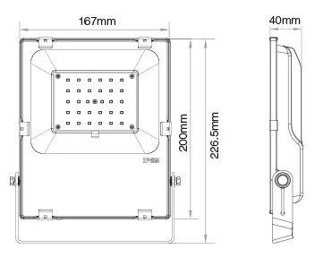 MiBoxer FUTT03ZR LED Flächenstrahler 30W RGB-WW (RGB-CCT) Zigbee + 2.4G IP65 230V – Bild 3