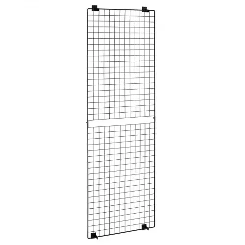 VEVOR Gitterwandpaneele Gitterwand 610 x 11 x 1828 mm 3 Stk. Wandgitter wandmontiertes Kunstausstellungsregal aus Karbonstahl, Fotowand Memoboard für Dekoration Lagerung Anschlagtafel Schwarz – Bild 8
