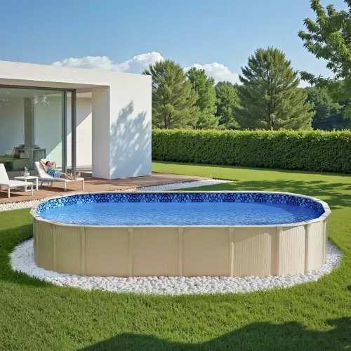 VEVOR Ovale Poolfolie, 732x366x147cm, Innenfolie, Ersatzfolie, Innenhülle, Schwimmbadfolie, Überlapp-Vinylfolie in Standardgröße, verschleißfest, für Aufstellpools mit 137 cm hohen Wänden – Bild 7
