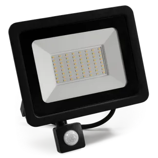 LED-Außenstrahler McShine “Slim“ 50W, 4250lm, IP66, 4000K, Bewegungsmelder LED-Außenstrahler McShine “Slim“ 50W, 4250lm, IP66, 4000K, Bewegungsmelder