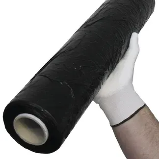 Stretchfolie, schwarz 500mm x 300m, Stärke 23µm Stretchfolie, schwarz 500mm x 300m, Stärke 23µm