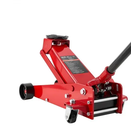 VEVOR Hydraulischer Rangierwagenheber 3 t Tragkraft, Flacher Wagenheber aus Stahl mit Einkolben-Schnellhubpumpe, Autoheber für Sportwagen SUVs Pickups, 13–50 cm Hubbereich, Rennwagenheber Rot – Bild 9