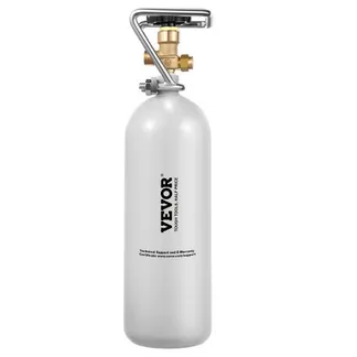 VEVOR CO2-Tank (2 kg) CO2 Flasche aus legiertem Stahl, CO2-Lufttank mit grauer Sprühbeschichtung, DIN477-Ventil, Griff und einstellbarem Druck, TÜV-geprüfter Gaszylinder für Fassbierausschank ohne CO₂ VEVOR CO2-Tank (2 kg) CO2 Flasche aus legiertem Stahl, CO2-Lufttank mit grauer Sprühbeschichtung, DIN477-Ventil, Griff und einstellbarem Druck, TÜV-geprüfter Gaszylinder für Fassbierausschank ohne CO₂
