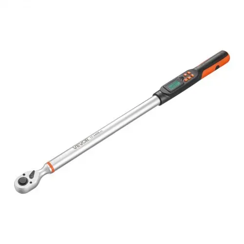 VEVOR Digitales Drehmomentschlüssel-Set 1/2 Zoll-Antrieb 4 Einheiten, ±2 % Genauigkeit LCD-Display mit Summer & LED-Anzeige Steckschlüsseln Verlängerungsstange & Adapter für Kfz-Reparaturen – Bild 8