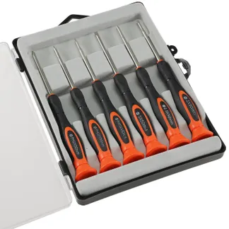 Feinmechaniker-Schraubendrehersatz je 3x für Schlitz- & Kreuzschrauben Feinmechaniker-Schraubendrehersatz je 3x für Schlitz- & Kreuzschrauben