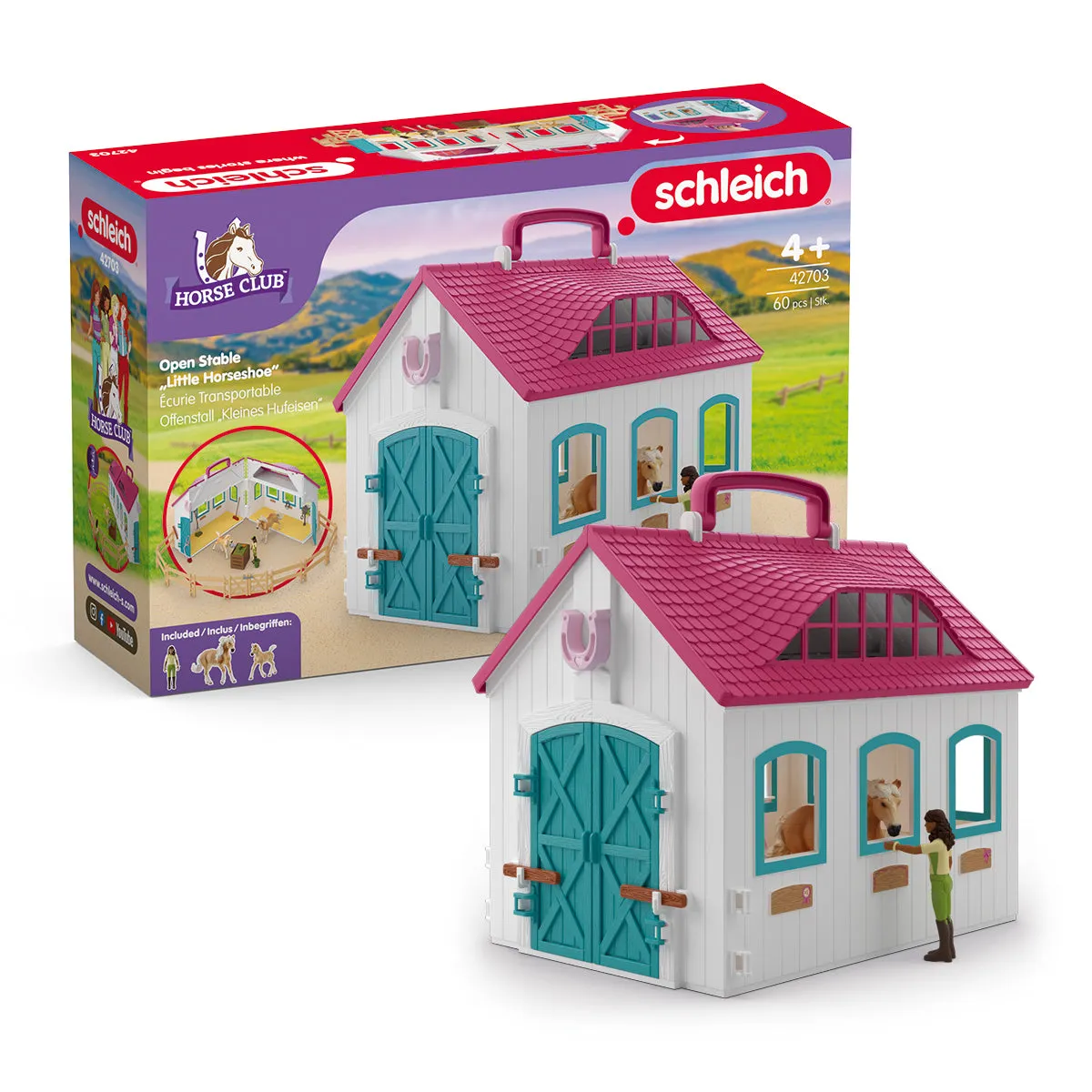 schleich HORSE CLUB Offenstall "Kleines Hufeisen" – Bild 3