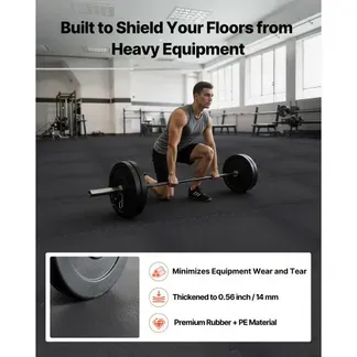 VEVOR 12 x Puzzlematte Bodenschutzmatte 610 x 610 x 14 mm, Hochdichte EVA-Schaumstoffmatte, Ineinandergreifende Fitnessmatte Gymnastikmatte Sportmatte, Trainingsmatte Schwarz Heim-Fitnessstudio VEVOR 12 x Puzzlematte Bodenschutzmatte 610 x 610 x 14 mm, Hochdichte EVA-Schaumstoffmatte, Ineinandergreifende Fitnessmatte Gymnastikmatte Sportmatte, Trainingsmatte Schwarz Heim-Fitnessstudio