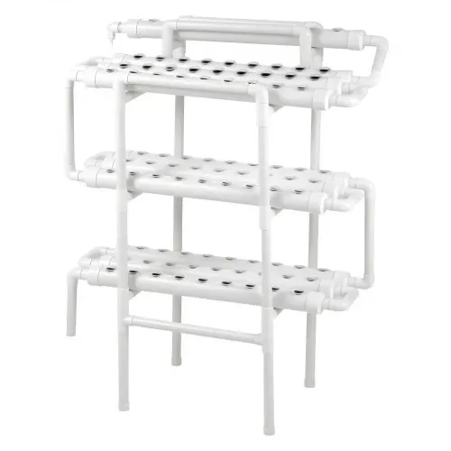 VEVOR Hydroponisches Pflanzensystem, 3-Ebenen, 90 Steckplätze, UPVC-Rohr-Anbausystem mit Zeitschaltuhr für Bewässerung, Lichtundurchlässigen Rohren, Hydroponik Turm für Gemüse, Obst & Kräuter – Bild 9