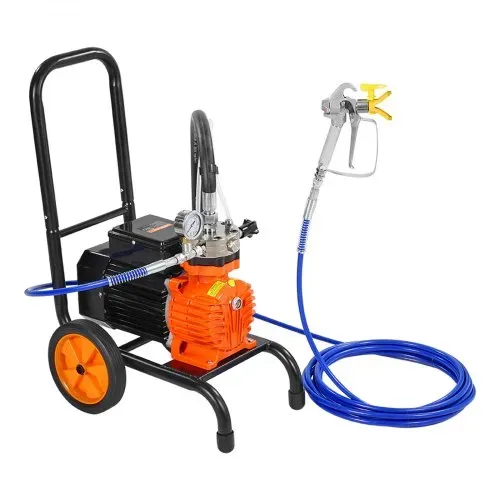 VEVOR Airless-Farbspritzgerät mit Membran, 900 W effizientes Airless-Farbspritzgerät mit Wagen, 1800 psi Airless-Farbspritzgerät, mit Verlängerungsstang, 1,8 L/min Hochdruck Airless Farbsprühsystem – Bild 9