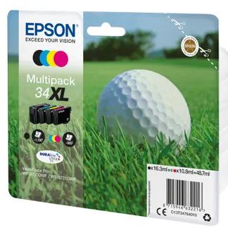 Epson Golf ball Multipack 4-colours 34XL DURABrite Ultra Ink Epson Golf ball Multipack 4-colours 34XL DURABrite Ultra Ink