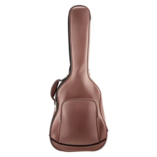 VEVOR Gitarrentasche für 41-Zoll-Akustikgitarren mit Außenzubehörfach Braun, Gitarrenrucksack mit Schaumstoffpolsterung, Tragegriff und Schultergurten, 1195 mm Gig Bag aus PU-Leder – Bild 9